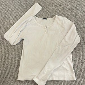 White Henley top